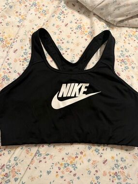 Nike Black and White Women's Racerback Sports Bra